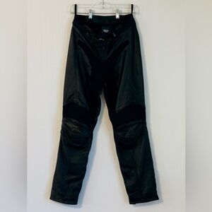 Alpinestars City Collection Black Protective Leather Motorcycle Pants